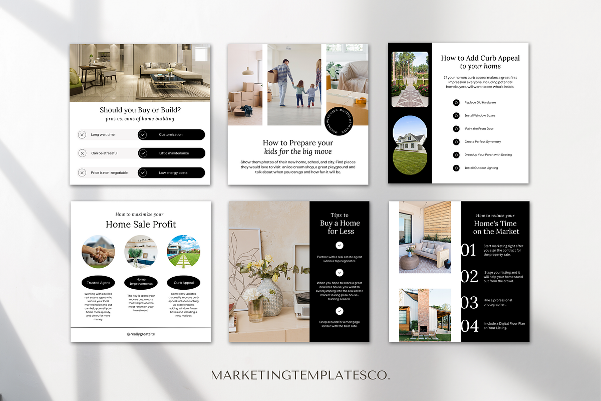 August Realtor Social Media Posts, a Social Media Template by Marketing Templates Co. (Photo 3 of 9)