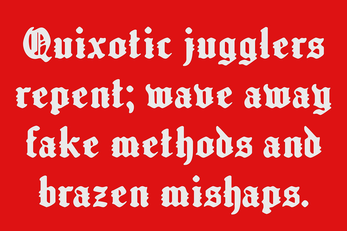 CS Modula Drawn, a Blackletter Font by Craft Supply Co. (Photo 3 of 8)