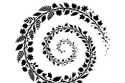 50 Elegant Floral Leaf Spiral Frame, a Decorative Illustration by Amazin_art (Thumbnail 3 of 41)