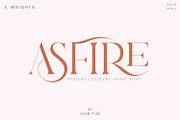 Asfire – Elegant Ligature Serif Font, a Serif Font by Issam Type (Thumbnail 1 of 12)