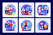 Artificial Intelligence Illustration, a Technology Illustration by Brickclay (Thumbnail 5 of 13)