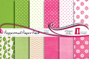 Peppermint Paper Pack, a Pattern Graphic by InkBite Designs (Thumbnail 1 of 2)