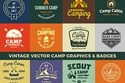 Vintage Vector Camp Graphics, an Object Graphic by Ember Studio (Thumbnail 1 of 3)