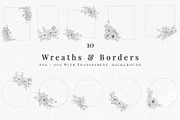 Botanical Line Art SVG & PNG Bundle, a Decorative Illustration by AW Studios (Thumbnail 6 of 7)