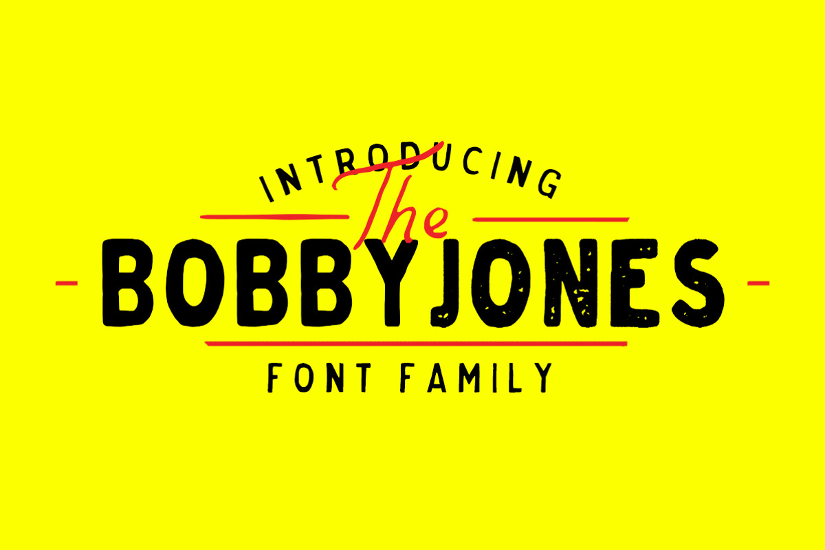 Bobby Jones Font Bundle, a Sans Serif Font by Tom Chalky (Photo 2 of 5)