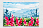 Spring Landscapes. Watercolor., an Illustration by AlexGreenArt (Thumbnail 9 of 13)