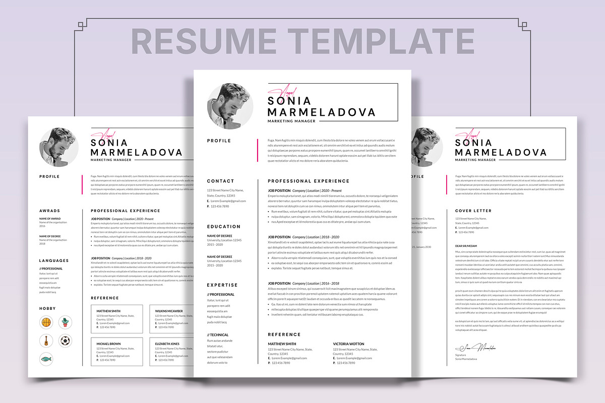 Clean And Creative Minimal Resume, a Resume Template by PixelStudio (Photo 6 of 6)