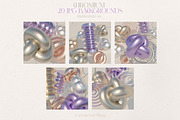 CHROMIUM - 3D Shapes Backgrounds, a Background Graphic by SCHÉRI (Thumbnail 13 of 16)