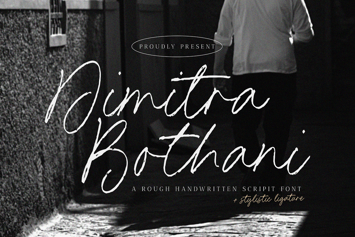 Dimitra Bothani Font, a Script Font by Timurtype (Photo 1 of 7)