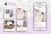Lavender Field INSTAGRAM BANNER pack, a Social Media Template by Andimaginary Creative Co. (Thumbnail 3 of 9)