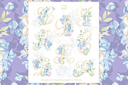 Easter Floral Crest Watercolor Set, a Seasonal Illustration by WonderWonder (Thumbnail 5 of 8)
