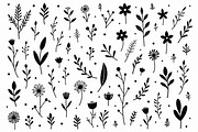 Whimsical Hand Drawn Floral Set, an Illustration by jahid234 (Thumbnail 5 of 10)
