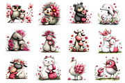 Whimsical Mother's Day Animals Clipa, an Illustration by Dream Creation (Thumbnail 4 of 5)