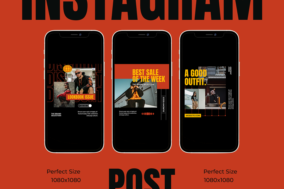 Forca Hypebeast Instagram Template, a Social Media Template by Shinra Labs (Photo 4 of 5)