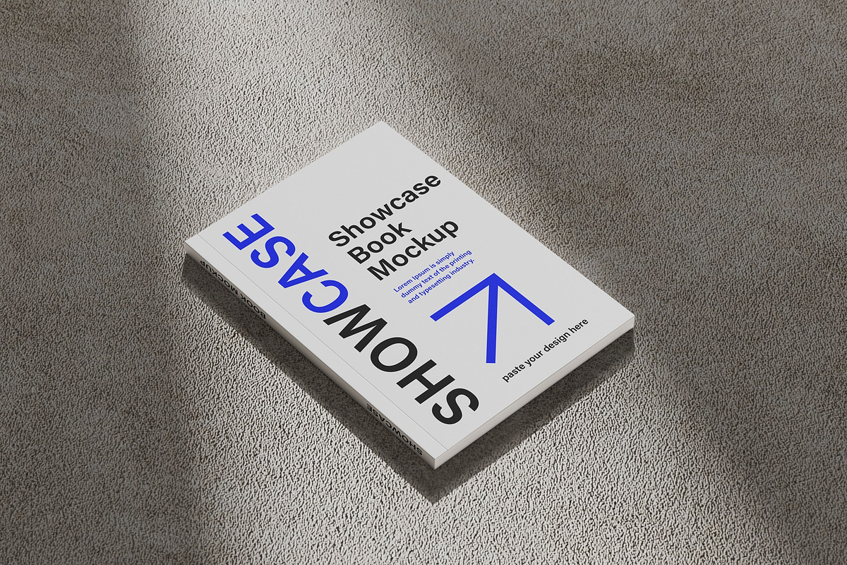 A4 Book Cover Mockup, a Books & Magazine Mockup by UFR_GRAPHIC (Photo 4 of 4)