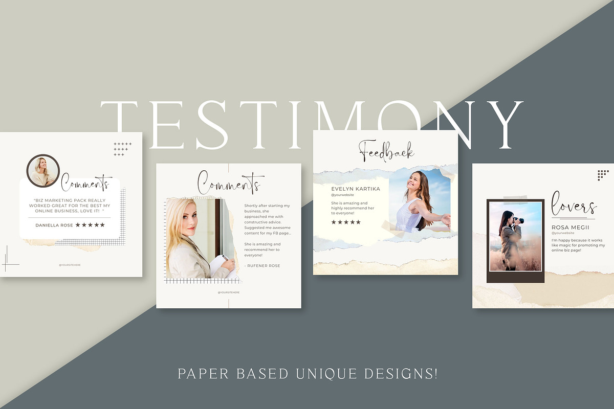 CLASSY Paper Based Instagram Creator, a Social Media Template by SNIPESCIENTIST (Photo 11 of 33)