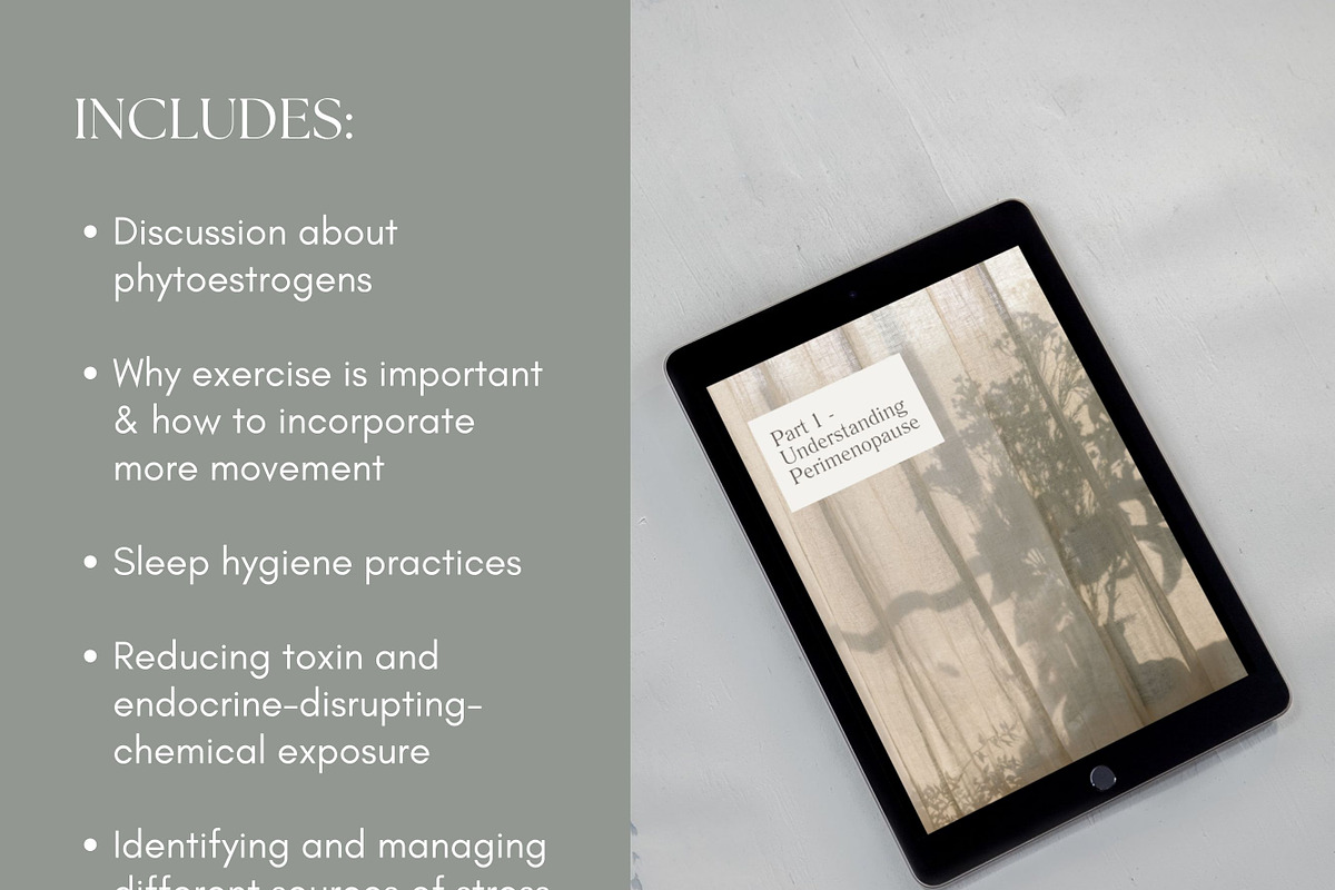 Perimenopause Ebook Canva Template, a Presentation Template by Naturopath Hub (Photo 4 of 9)