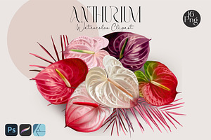 Wedding flower Anthurium bundle