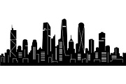 Modern City Skyline Silhouette, an Object Graphic by Creativeshirt (Thumbnail 18 of 20)