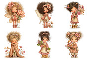 Shabby Cottage Girl Clipart Bundle, a Seasonal Illustration by Daily.Designs (Thumbnail 5 of 5)