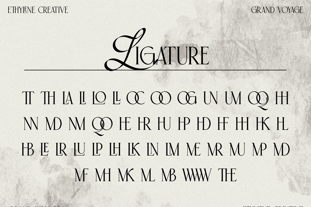 Grand Voyage, a Font by ethylene.creative (Photo 6 of 13)