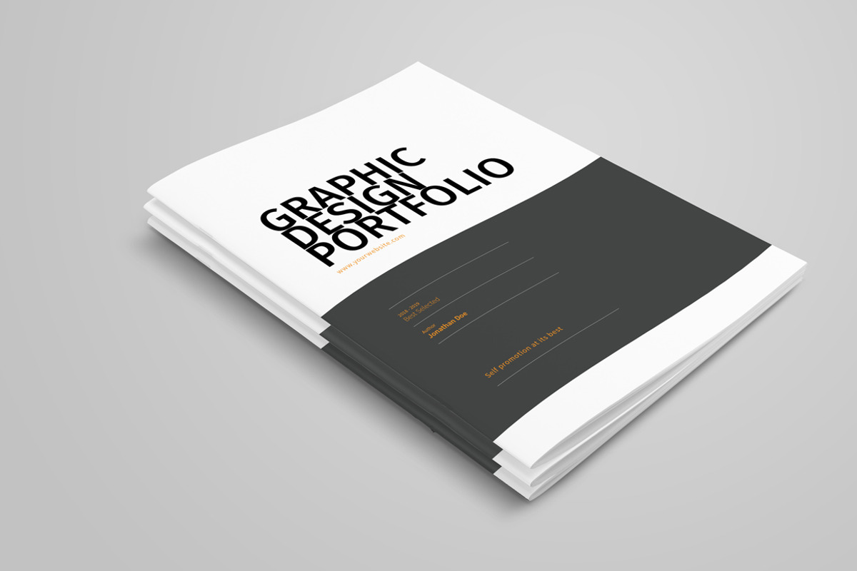 Graphic Design Portfolio Template, a Brochure Template by adekfotografia (Photo 2 of 42)