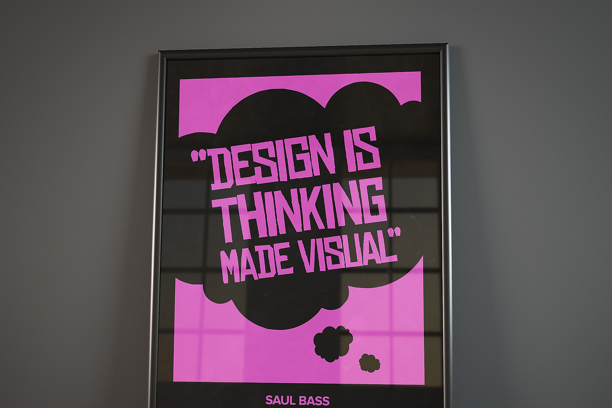 REALISTIC POSTER FRAME MOCKUPS, a Print Template by Franklin Design (Photo 3 of 5)