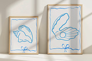 Seashells Lineart, a Seasonal Illustration by Carpet Tapete Pretzel (Thumbnail 7 of 8)