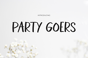 PARTY GOERS, a Sans Serif Font by Pinisi ART (Thumbnail 1 of 10)