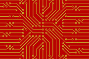 Circuit board Pattern, a Pattern Graphic by Volyk (Thumbnail 3 of 4)