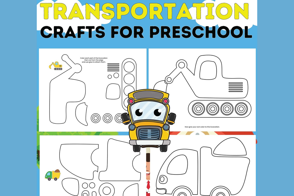 Transportation Crafts for Preschool, an Education Illustration by Sourcedigi (Photo 1 of 3)