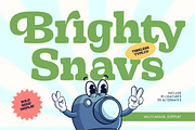 Brighty Snavs Bold Serif Display, a Serif Font by timelesstype.co (Thumbnail 1 of 15)
