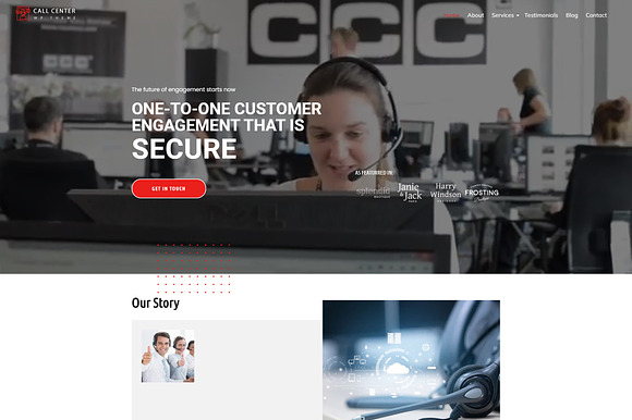 Call Center WordPress Theme preview 8