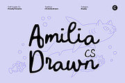 CS Amilia Drawn, a Script Font by Craft Supply Co. (Thumbnail 1 of 8)