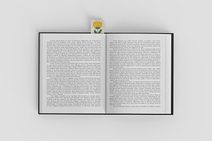 Book Cover Bookmark Mockup