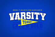 Varsity Team Sports Font, a Font by DonMarciano (Thumbnail 1 of 5)