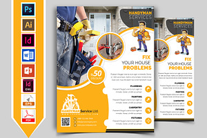 Handyman & Plumber Service Flyer V-3, a Flyer Template by Imagine Design Studio