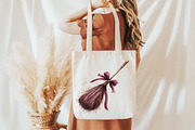 Watercolor Burgundy Halloween Clipar, an Illustration by Libby Wishes (Thumbnail 9 of 11)