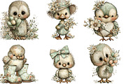 Whimsical Spring Birds Clipart, an Illustration by Designking (Thumbnail 3 of 5)