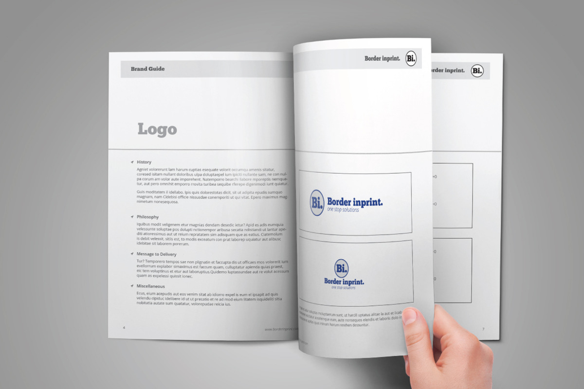 Brand Guidelines Template, a Brochure Template by voryu (Photo 5 of 7)