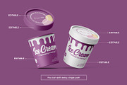 Ice Cream Tub Mockup, a Packaging Mockup by RamStudio2 (Thumbnail 10 of 14)