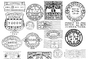 Postal Brushes for PS/PRO, a Brush Add-On by Polka Dot Pixels (Thumbnail 3 of 4)