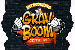 GravBOOM GRAFFITI FONT