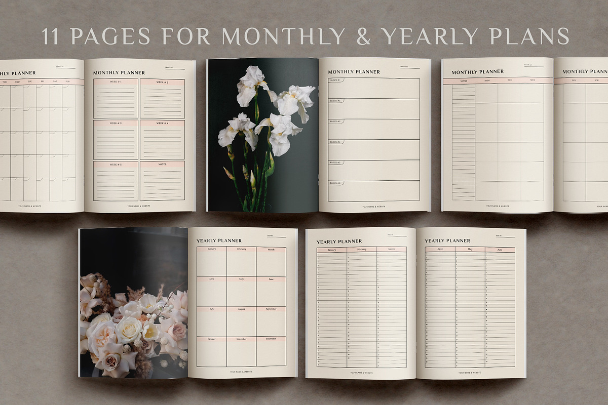 Aesthetic Planner & Calendar, a Stationery Template by Anatartan Design (Photo 12 of 27)