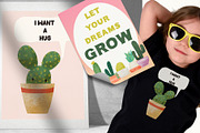Cactus Garden Clipart Set, an Illustration by Bridgett Stahlman Design (Thumbnail 6 of 10)