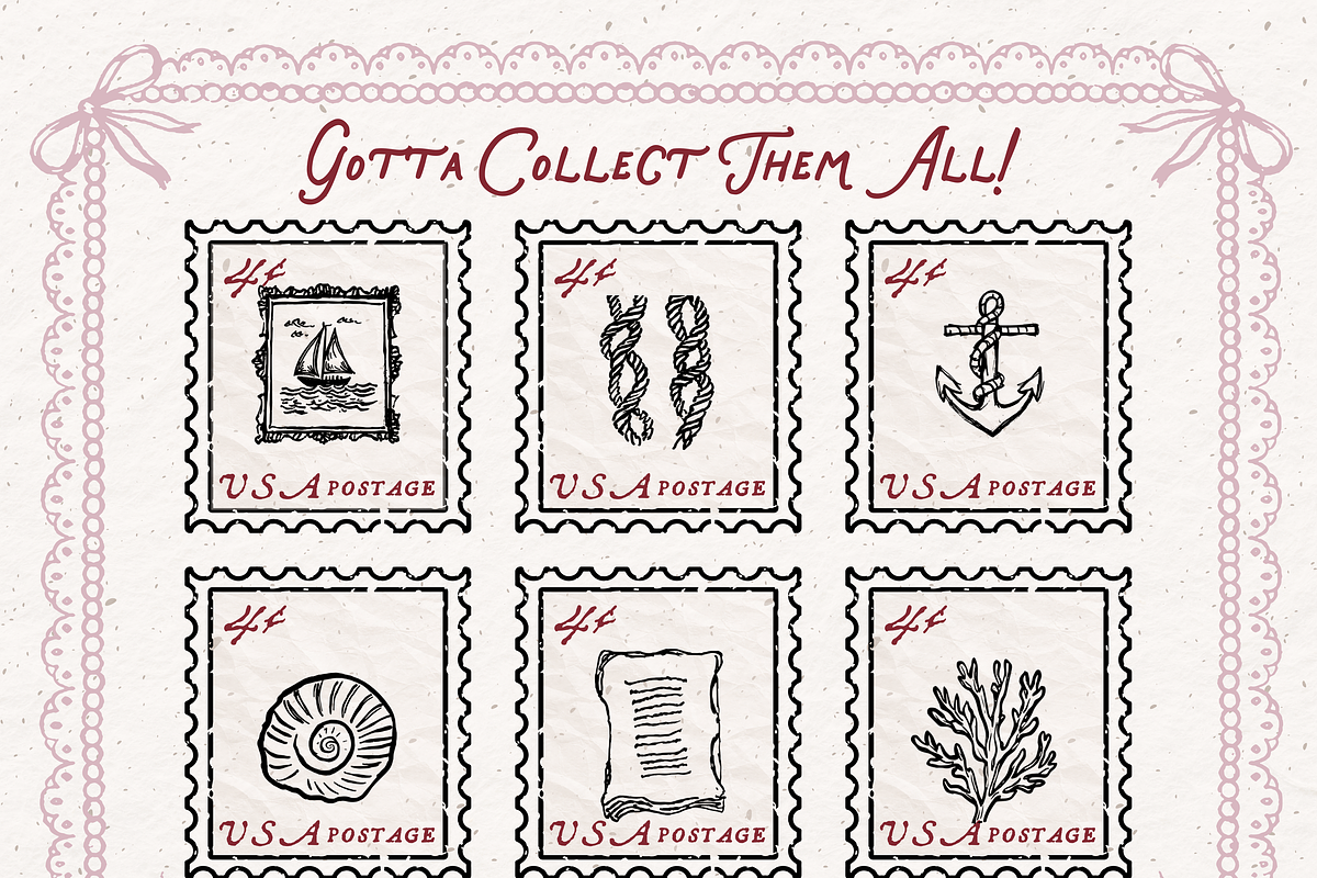 Coastal Grandmother Clipart Set, an Object Illustration by The October Creative (Photo 6 of 6)