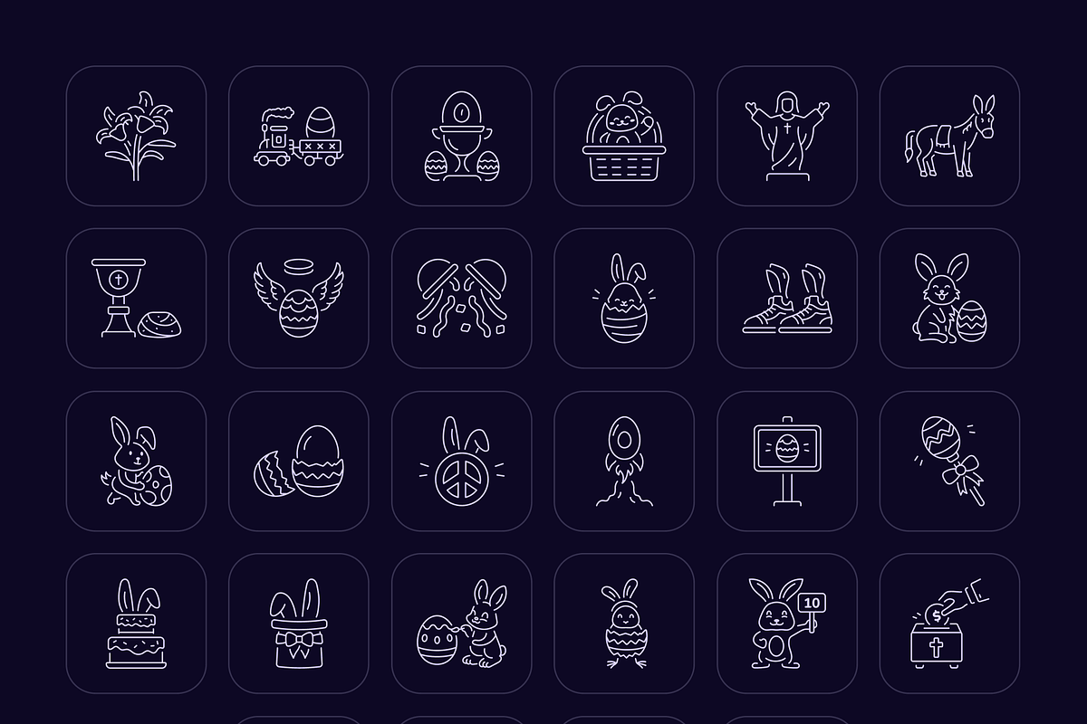 Easter Icons Collection, an Outline Icon by Prosymbols (Photo 8 of 8)