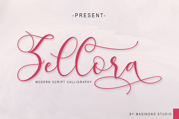 Zellora Script preview 8