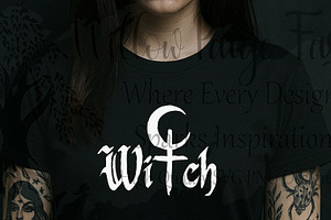Witch Lilith Symbol SVG | Dark Witch