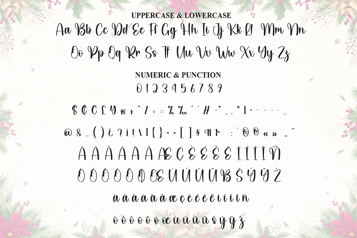 September Christmas | Script Font, a Handwritten Font by Scratchones (Photo 7 of 9)